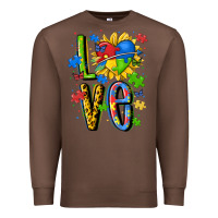 Chestnut autism love Premium Sweatshirt - MaliasSmallBusiness