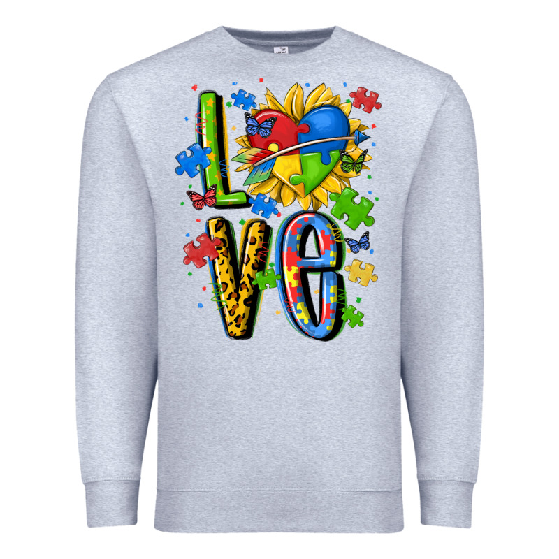 Autism Love Premium Sweatshirt by MaliasSmallBusiness | Teevron