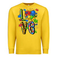 Lemon autism love Premium Sweatshirt - MaliasSmallBusiness