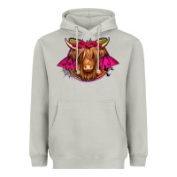 Moon Dust halloween highland cow horseshoe Heavyweight Hoodie - Jasminsmagicworld