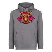 Storm halloween highland cow horseshoe Heavyweight Hoodie - Jasminsmagicworld