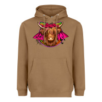 Toasted Coconut halloween highland cow horseshoe Heavyweight Hoodie - Jasminsmagicworld