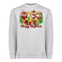 Heather Grey merry christmas wine glasses Heavyweight Sweatshirt - Zillion Design Studio