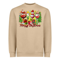 Mushroom merry christmas wine glasses Heavyweight Sweatshirt - Zillion Design Studio
