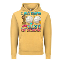 Vintage Mustard i just served 100 days of school volleyball Vintage Hoodie - Zillion Design Studio