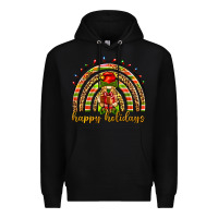 Black Happy holidays elf gnome Premium Hoodie - NancyCooperArtShop