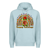 Blue Mist Happy holidays elf gnome Premium Hoodie - NancyCooperArtShop