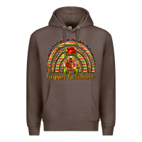 Coffee Happy holidays elf gnome Premium Hoodie - NancyCooperArtShop
