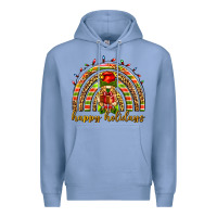 Colony Blue Happy holidays elf gnome Premium Hoodie - NancyCooperArtShop