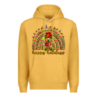Mustard Happy holidays elf gnome Premium Hoodie - NancyCooperArtShop