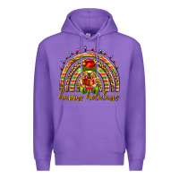 Purple Happy holidays elf gnome Premium Hoodie - NancyCooperArtShop