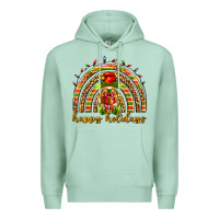 Seafoam Happy holidays elf gnome Premium Hoodie - NancyCooperArtShop