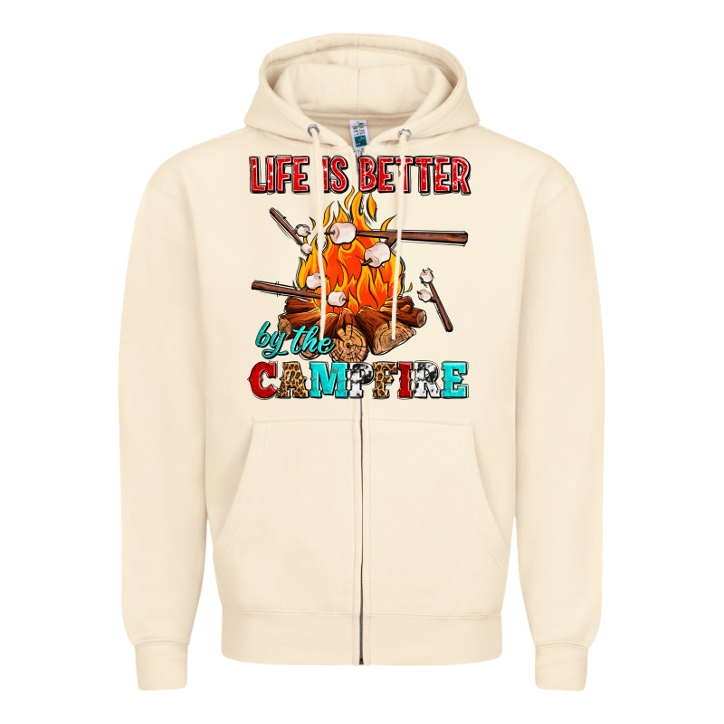 Life Is Better By The Campfire With Marshmallows Zipper Hoodie by AdoDesignShop | Teevron