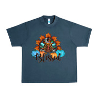 Midnight Navy thanksgiving turkey pumpkin blessed Urban Heavy Tee - RanaPortraitStore