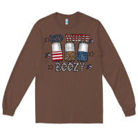 Chestnut red white boozy Long Sleeve Tee - CowhideDigitalArt