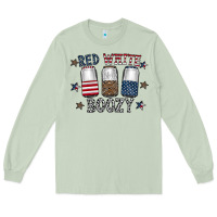 Matcha red white boozy Long Sleeve Tee - CowhideDigitalArt