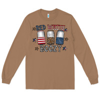 Toasted Coconut red white boozy Long Sleeve Tee - CowhideDigitalArt