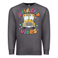 Charcoal Heather field trip vibes Premium Sweatshirt - MaliasSmallBusiness
