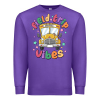 Purple field trip vibes Premium Sweatshirt - MaliasSmallBusiness