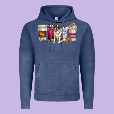 St. Bernard Dog Coffee Cups Vintage Hoodie Designed By Texasbilliewilder