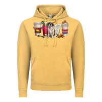 Vintage Mustard st. bernard dog coffee cups Vintage Hoodie - texasbilliewilder