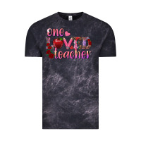 Cloud Black one loved teacher Vintage Tee - RanaPortraitStore