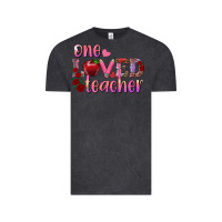 Vintage Black one loved teacher Vintage Tee - RanaPortraitStore