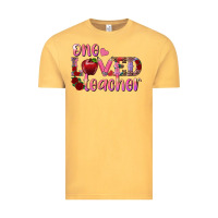 Vintage Mustard one loved teacher Vintage Tee - RanaPortraitStore