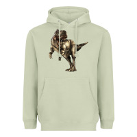 Matcha Tyrannosaurus T rex Heavyweight Hoodie - LillyAllenDesigns