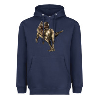 Navy Tyrannosaurus T rex Heavyweight Hoodie - LillyAllenDesigns