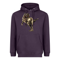 Plum Tyrannosaurus T rex Heavyweight Hoodie - LillyAllenDesigns