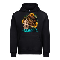 Black momlife skull with bandana Urban Hoodie - Jasminsmagicworld