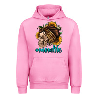 Fuchsia Pink momlife skull with bandana Urban Hoodie - Jasminsmagicworld