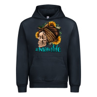 Navy momlife skull with bandana Urban Hoodie - Jasminsmagicworld