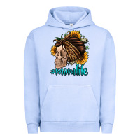 Pigment Grape Ice momlife skull with bandana Urban Hoodie - Jasminsmagicworld