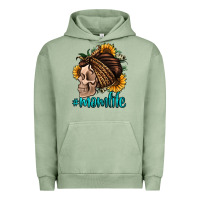 Momlife Skull With Bandana Urban Hoodie | Teevron