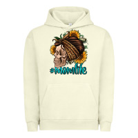 Pigment Pistachio momlife skull with bandana Urban Hoodie - Jasminsmagicworld