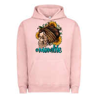 Pigment Salmon momlife skull with bandana Urban Hoodie - Jasminsmagicworld
