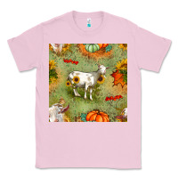 Bubblegum Pink fall goats seamless pattern Classic Tee - BundleAndBundleShop
