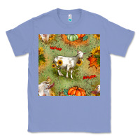 Colony Blue fall goats seamless pattern Classic Tee - BundleAndBundleShop
