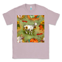 Lilac fall goats seamless pattern Classic Tee - BundleAndBundleShop
