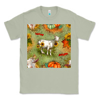Matcha fall goats seamless pattern Classic Tee - BundleAndBundleShop