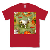 Red fall goats seamless pattern Classic Tee - BundleAndBundleShop