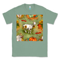 Sage fall goats seamless pattern Classic Tee - BundleAndBundleShop