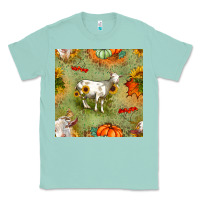 Seafoam fall goats seamless pattern Classic Tee - BundleAndBundleShop