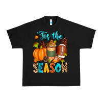 Black 'tis the season american  football Urban Heavy Tee - Zillion Design Studio