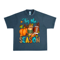 Midnight Navy 'tis the season american  football Urban Heavy Tee - Zillion Design Studio