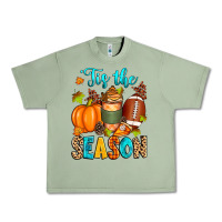 Oil Green 'tis the season american  football Urban Heavy Tee - Zillion Design Studio