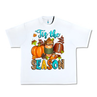 White 'tis the season american  football Urban Heavy Tee - Zillion Design Studio