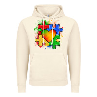 Vintage Artic autism puzzle pieces heart Vintage Hoodie - Zillion Design Studio